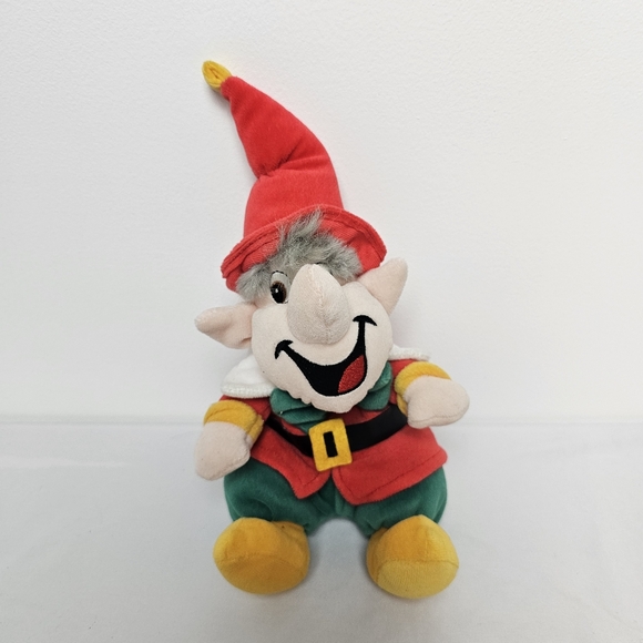 VTG Rudolph the Red Nosed Reindeer Elf Plush 1999 Stuffed Animal Toy Red Green - Picture 1 of 8